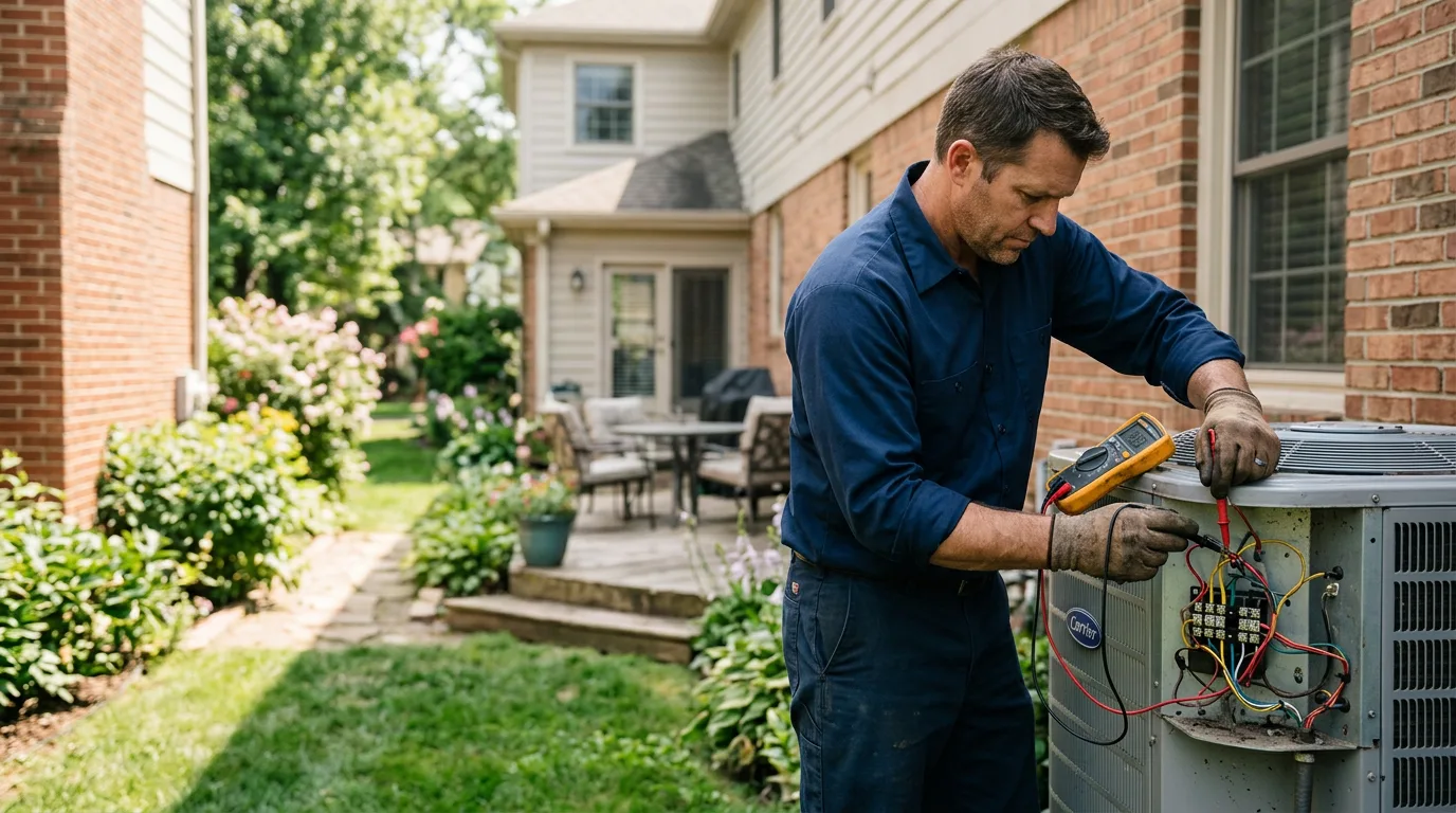 HVAC technician working near Ambridge, PA